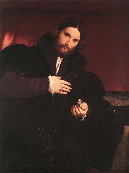 Lorenzo Lotto Man with a Golden Paw Germany oil painting art